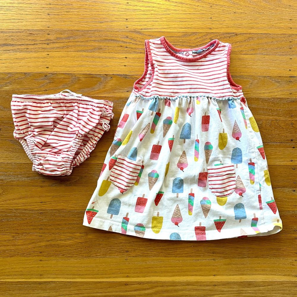 Mini Boden ice cream dress size 18-24M